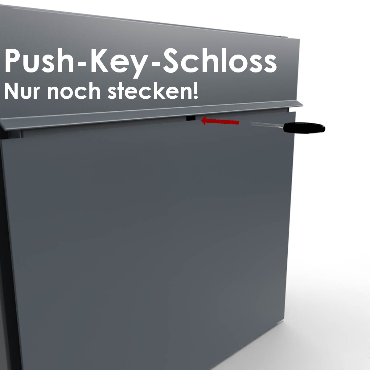 7er 4x2 Design Standbriefkasten GOETHE ST-Q - RAL nach Wahl