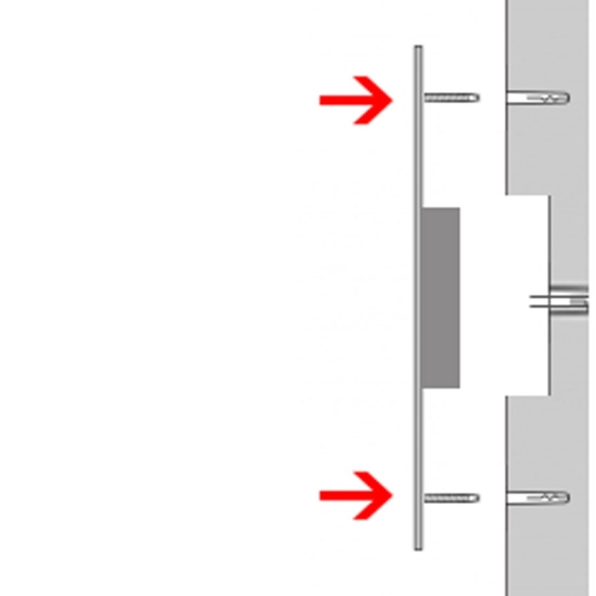 Edelstahl Frontblende zur Unterputzmontage von GIRA System 106 - 5-fach vorbereitet - RAL nach Wahl