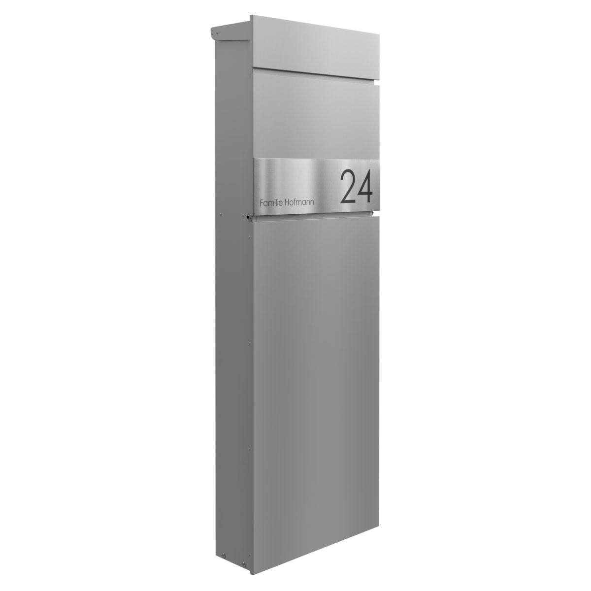 Standbriefkasten LESSING Edition - Design Elegance 1 - RAL 9007 graualuminium