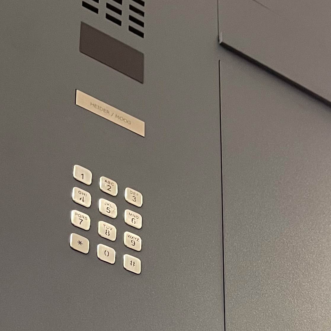 DoorBird Keypad Modul mit 12x Edelstahl-Tasten, Edelstahl V4A