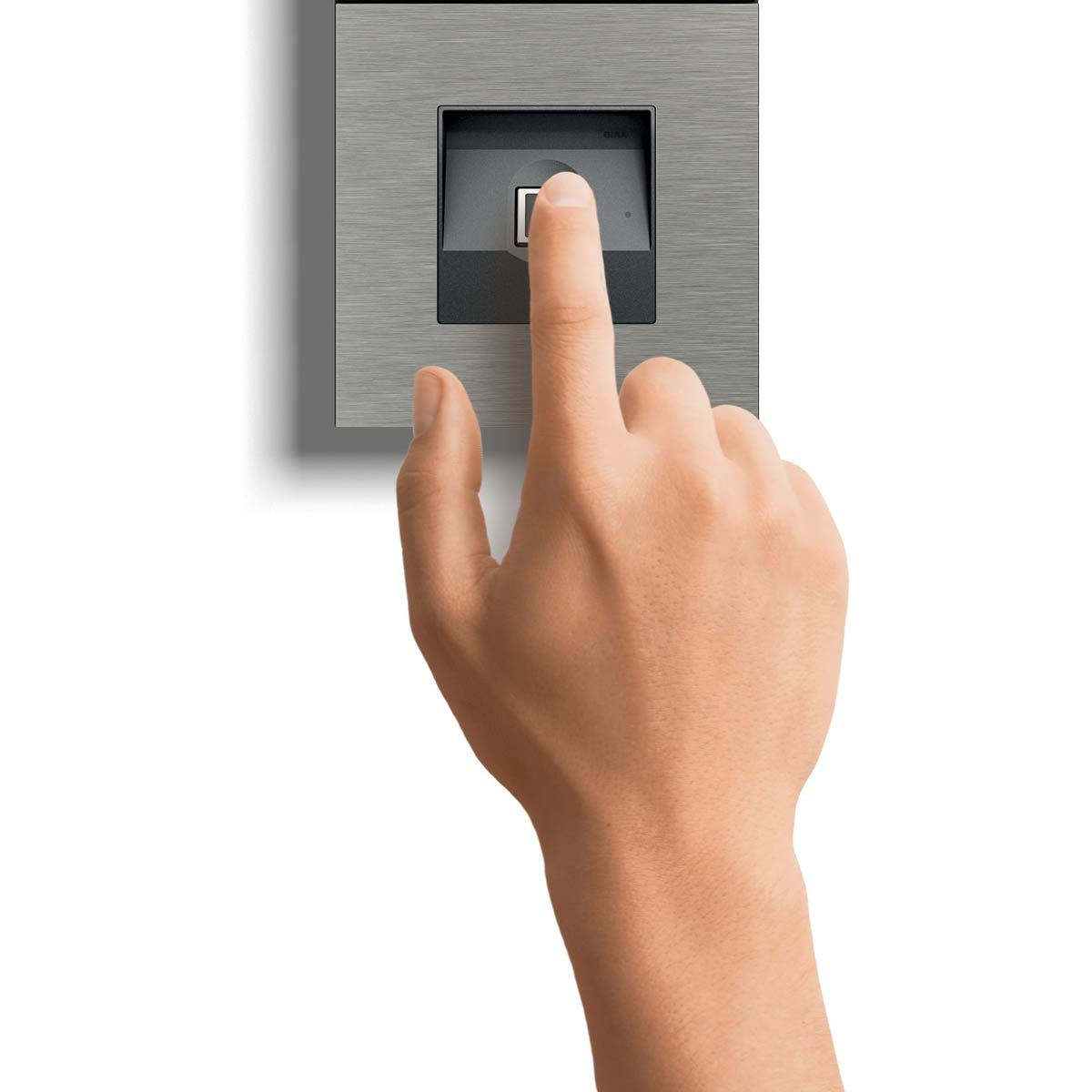 Gira System 106 Keyless In Fingerprintmodul - Edelstahl V2A, geschliffen