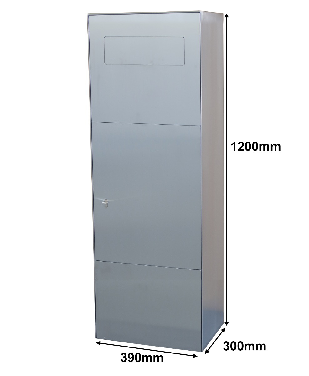 Sicherheits Standbriefkasten - Stele - A4-Ordner Briefkasten Typ 190 - RAL nach Wahl