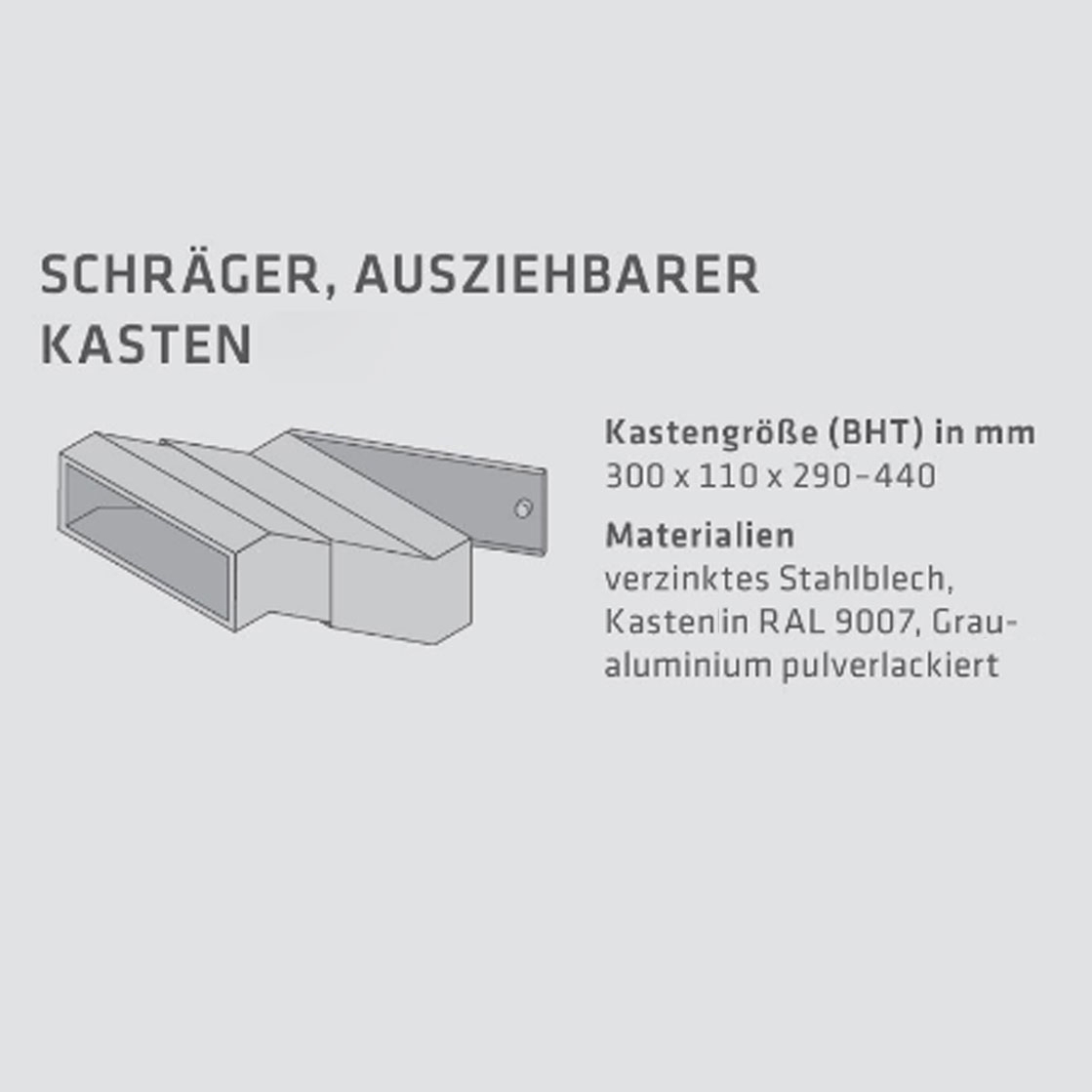 Mauerdurchwurf Briefkasten BASIC 622 - Edelstahl V2A geschliffen - 6 Parteien