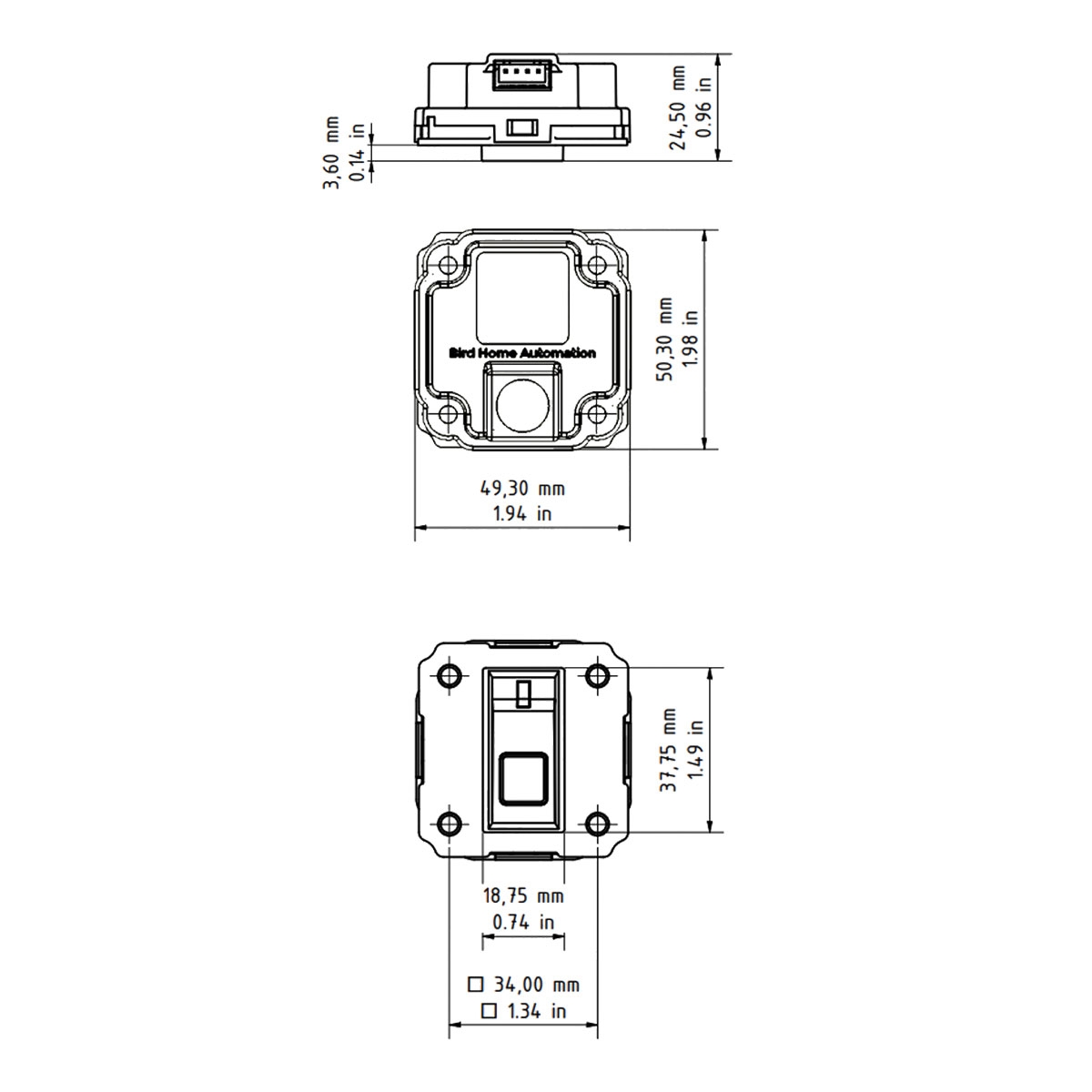 DoorBird Fingerabdruckleser Modul 50