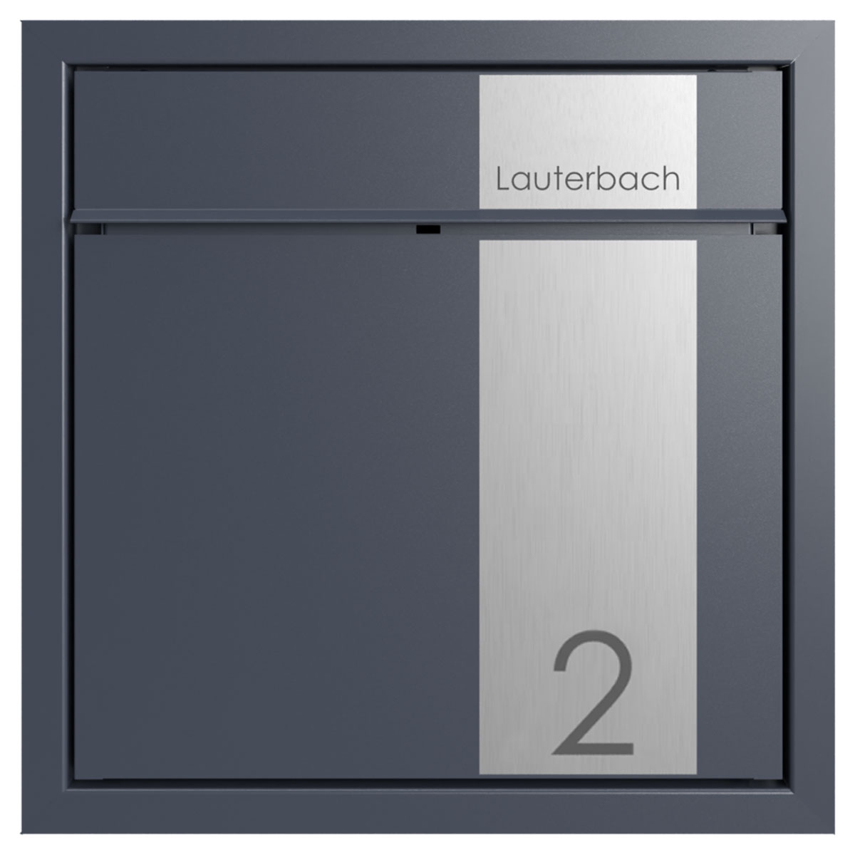 Unterputz Briefkasten GOETHE UP - Design Elegance 2 - RAL nach Wahl