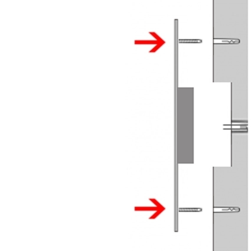 Edelstahl Klingelplatte 300x155 BASIC 421 pulverbeschichtet mit Namensschild - 8 Parteien