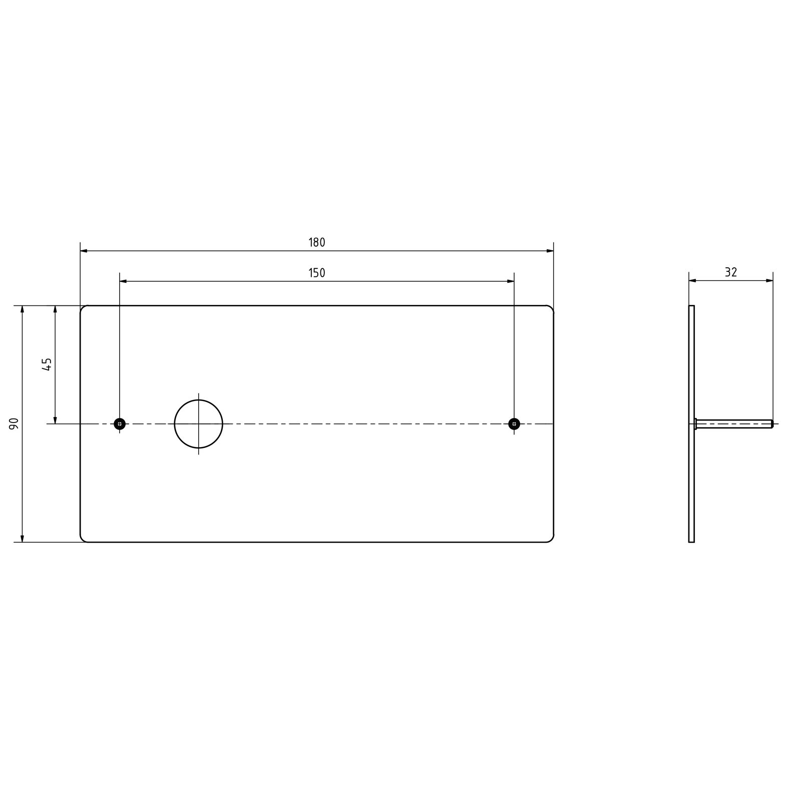 Edelstahl Klingelplatte BASIC 421BE1S-90180 - Elegance I - pulverbeschichtet - RECHTECKIG