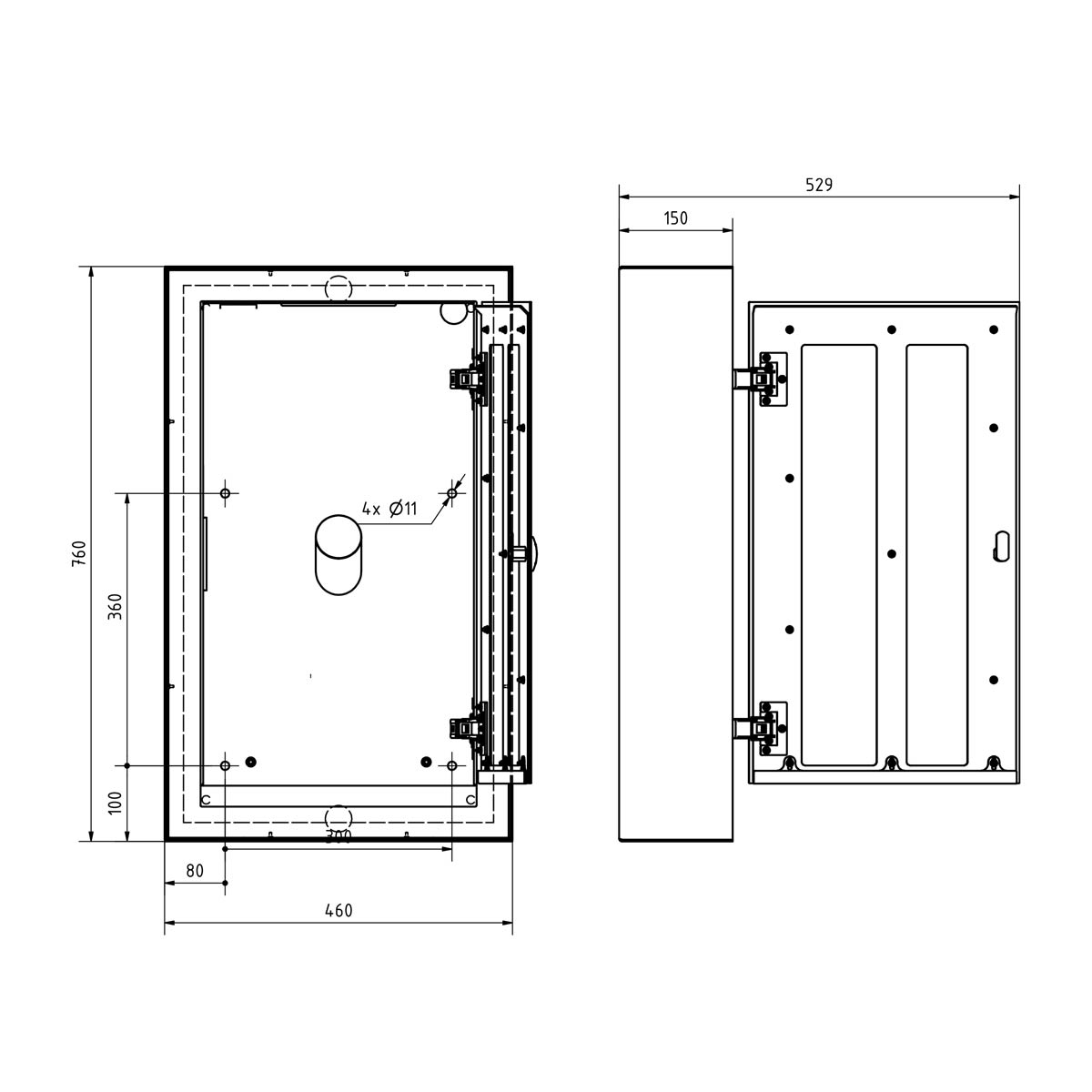 Wallbox Close BASIC Charge 1 - 11kW/16A mit Typ 2 Ladekabel