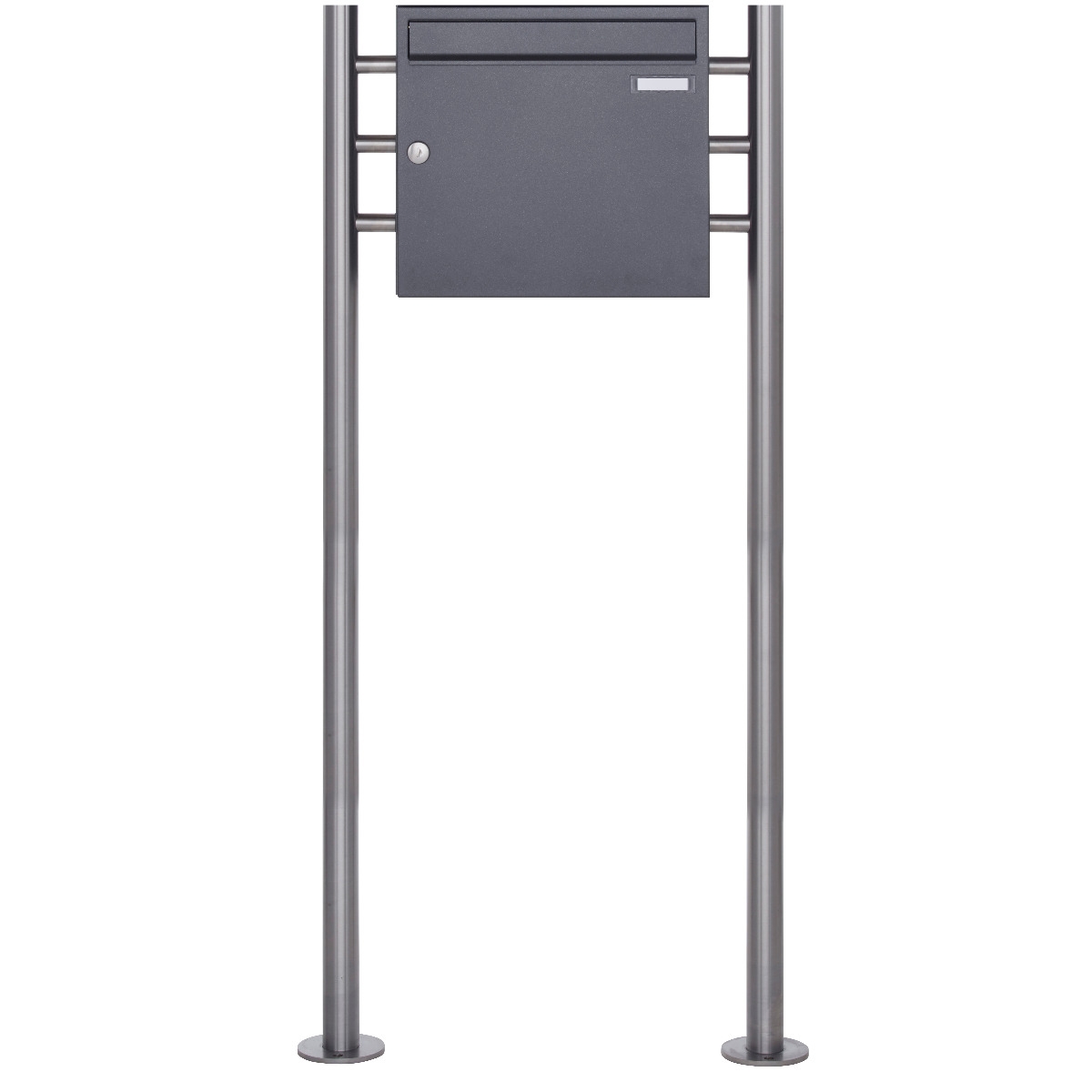 Standbriefkasten Design BASIC 381 ST-R - DB703 eisenglimmer