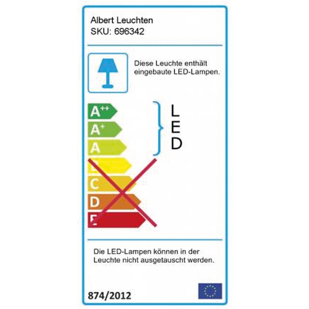 Design Wandleuchte FISCHER MEDIUM 280x80 - 2-seitig - Edelstahl pulverbeschichtet - RAL nach Wahl