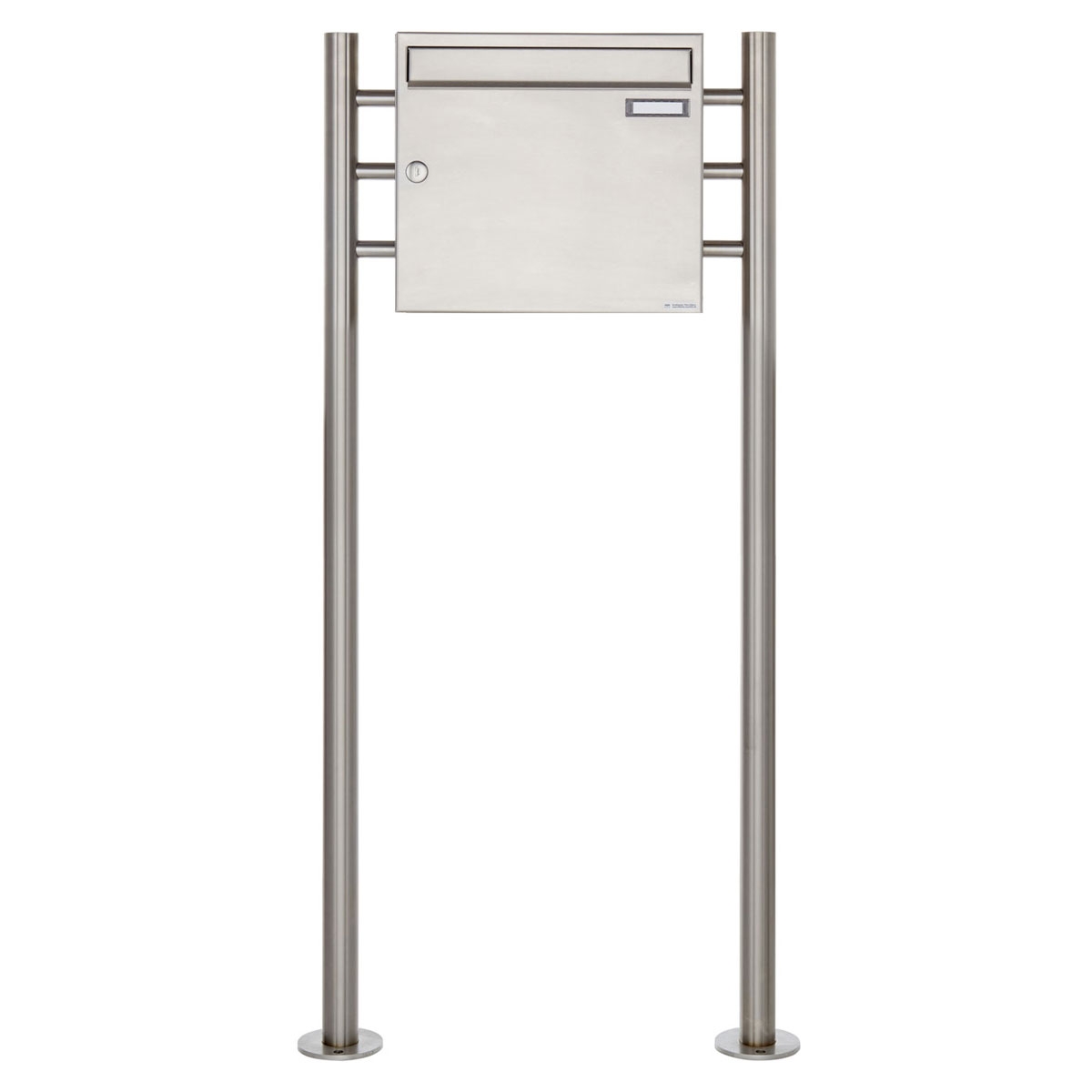 Edelstahl Standbriefkasten Design BASIC 381 ST-R