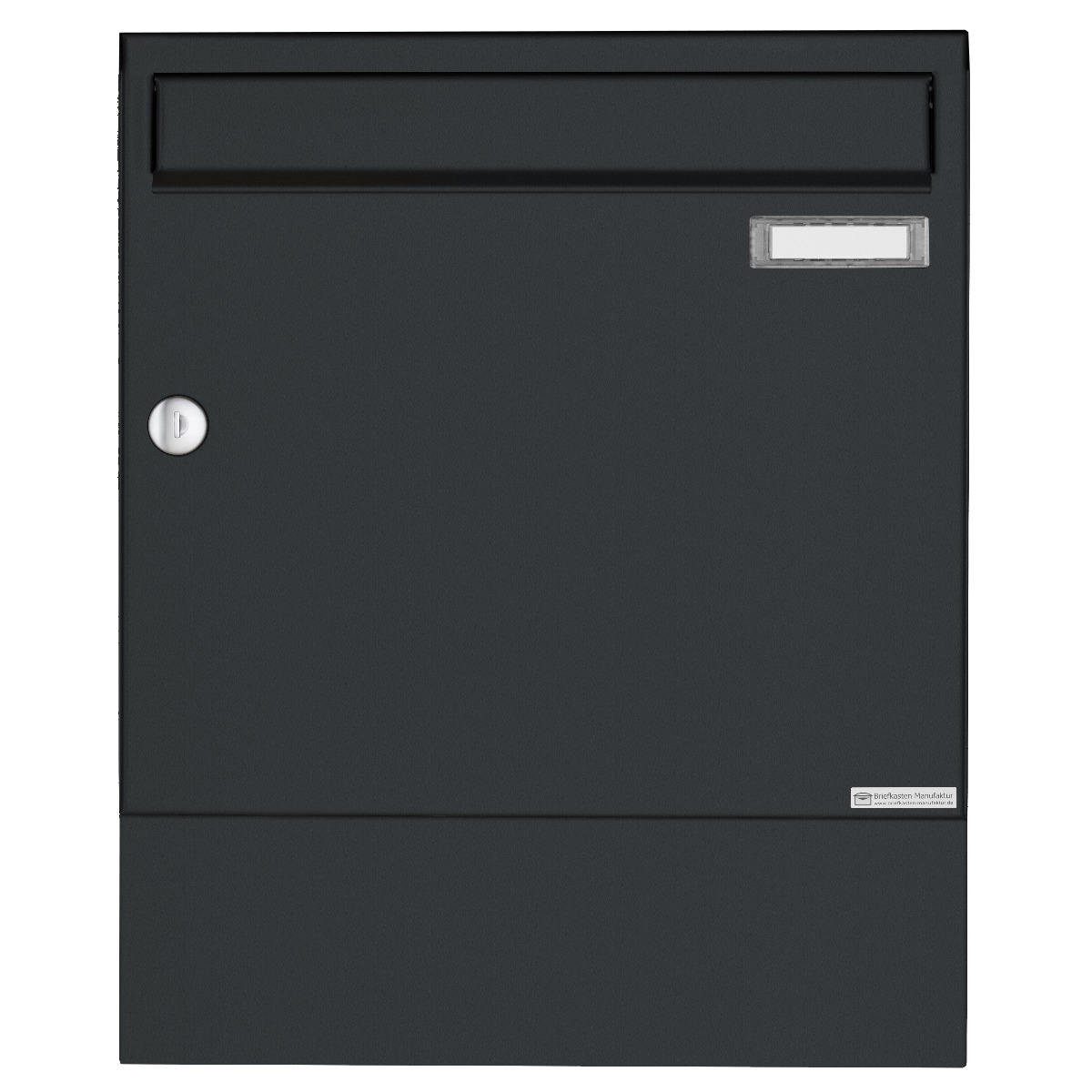 Aufputz Briefkasten Design BASIC 382A AP mit Zeitungsfach - RAL 7016 anthrazitgrau