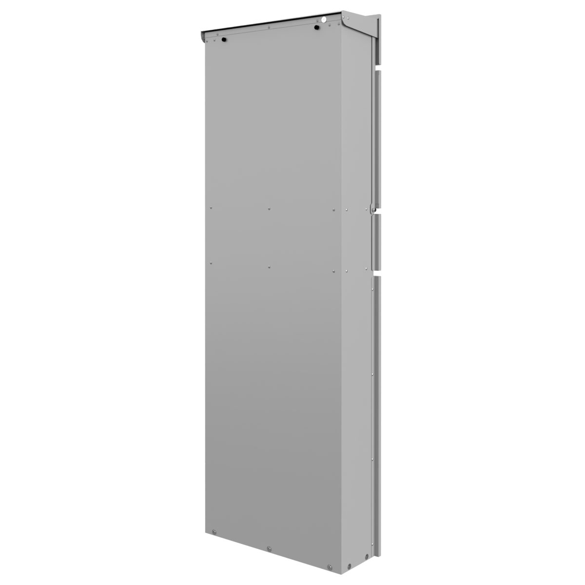 Standbriefkasten LESSING Edition mit Zeitungsfach - Design Elegance 1 - RAL 9007 graualuminium