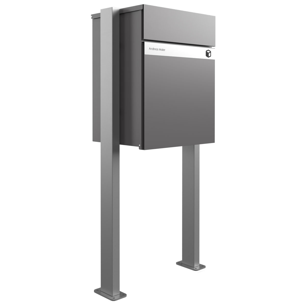 Freistehende Paketbox KANT Edition ST-Q - Design Elegance 2 - DB 703 eisenglimmer