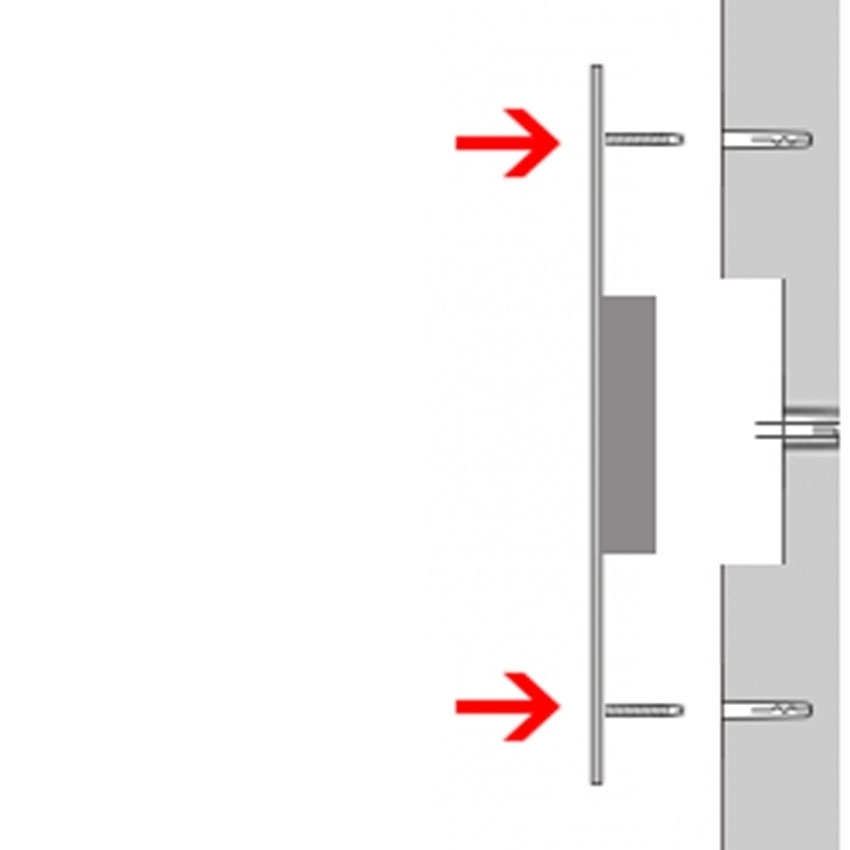 Edelstahl Frontblende zur Unterputzmontage von GIRA System 106 - 5-fach vorbereitet - Senkrecht