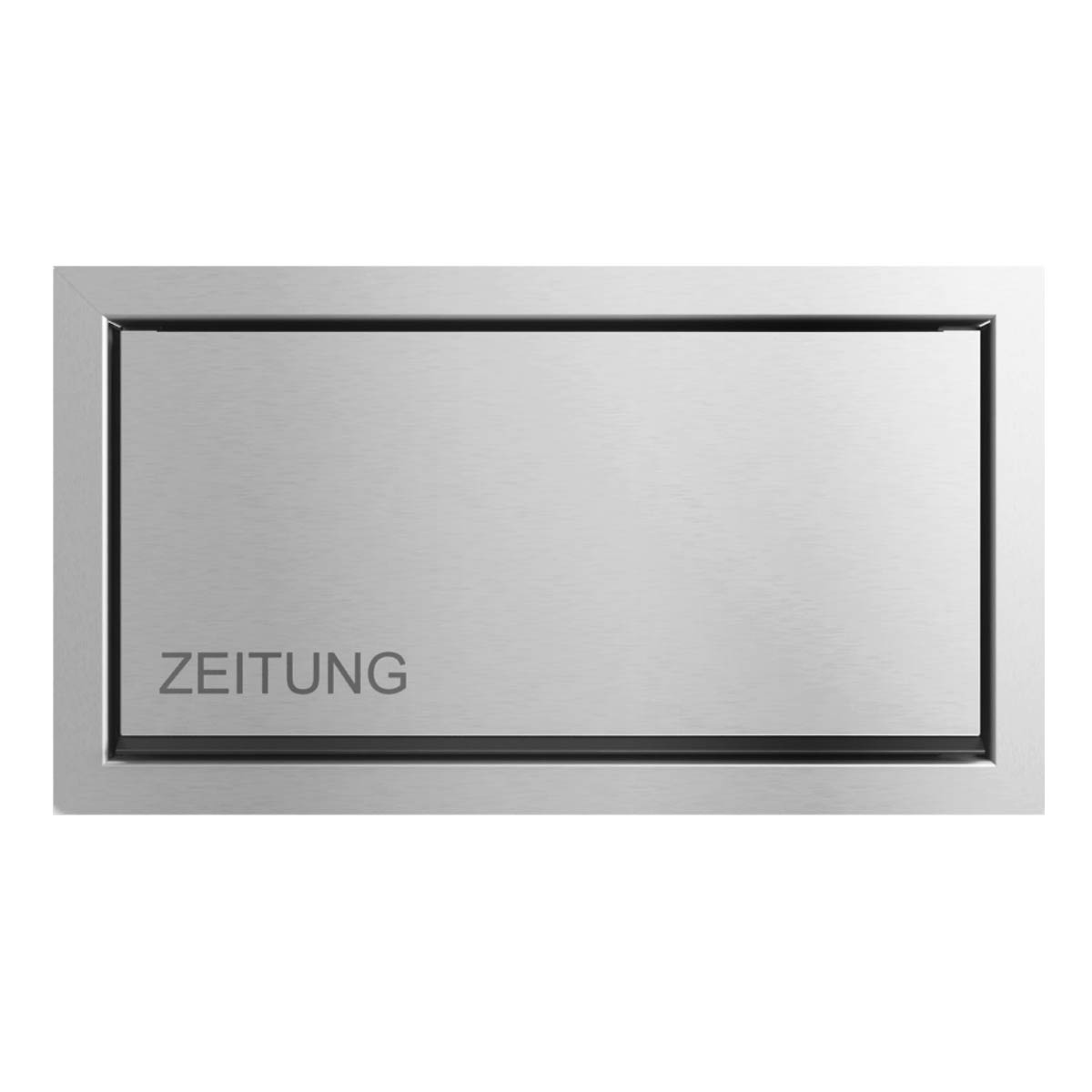 Design Unterputz Zeitungsbox GOETHE UP - Edelstahl V2A geschliffen