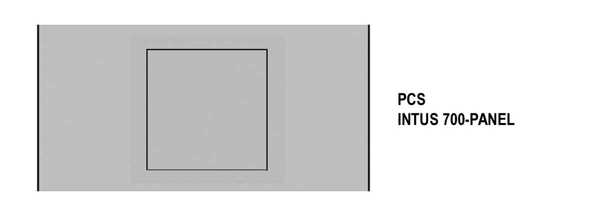 PCS INTUS 700-PANEL Leser vorbereitet