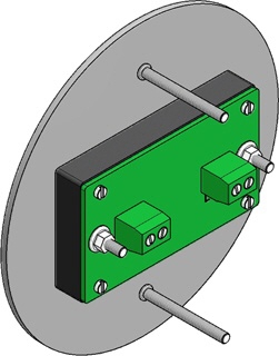 Edelstahl Klingelplatte Designer LED - RUND 100 - RAL nach Wahl