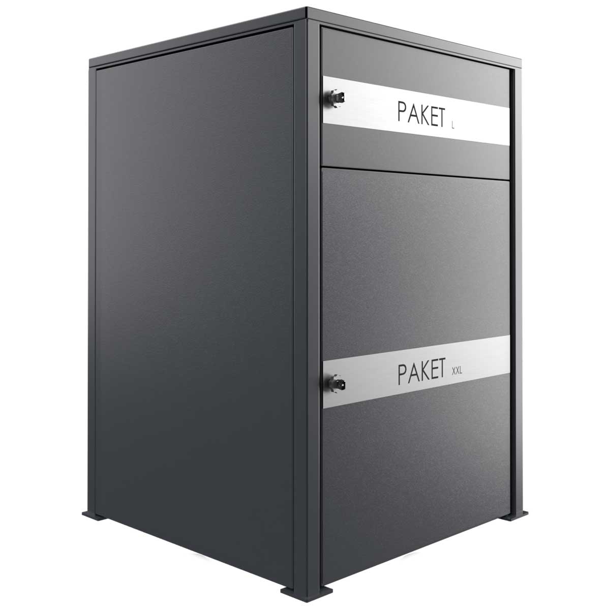 Paketbox BOXsystem BASIC 752V2 - RAL nach Wahl - 2x Paketkasten