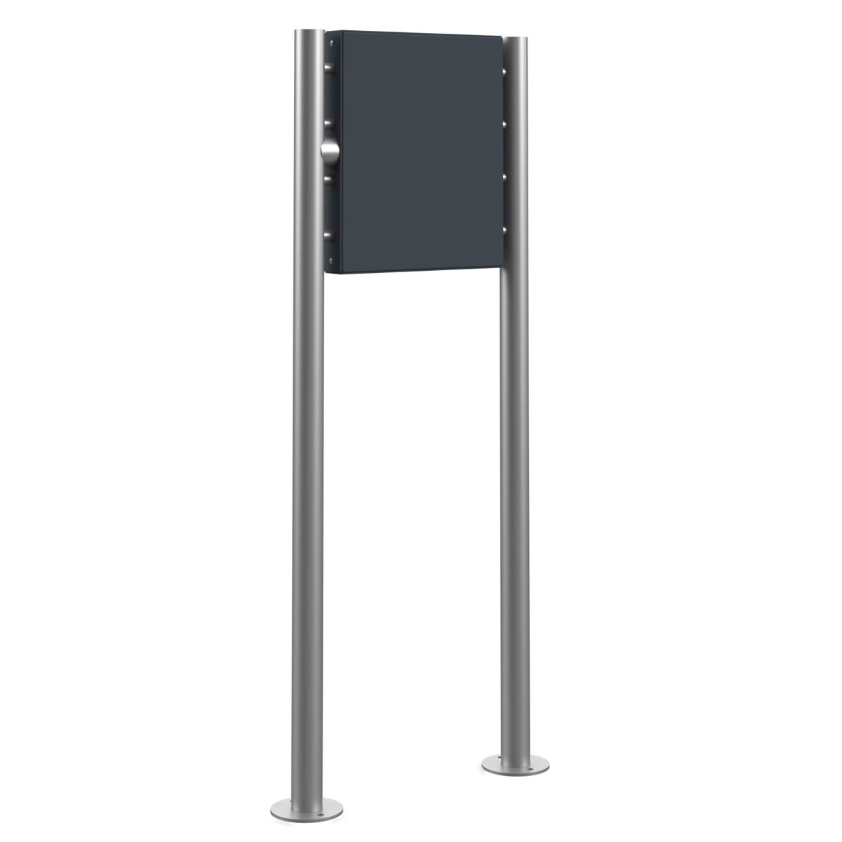 Schild freistehend BASIC 390BL - 400x480 - Hausnummer und Beschriftung beleuchtet