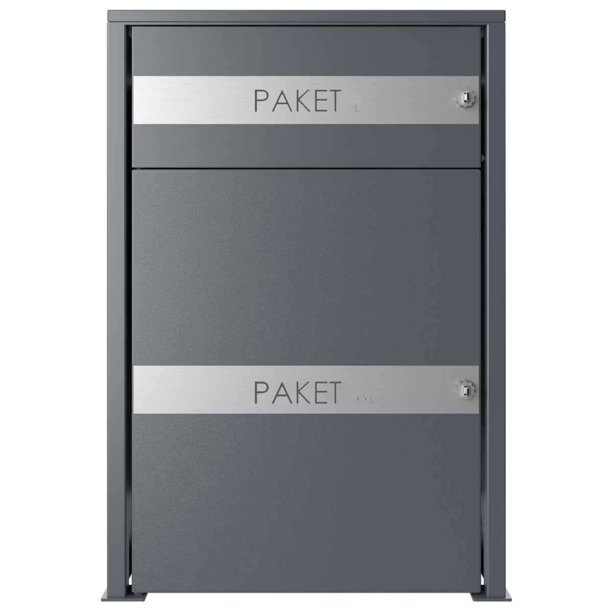 Paketbox BOXsystem BASIC 752V2 - RAL nach Wahl - 2x Paketkasten