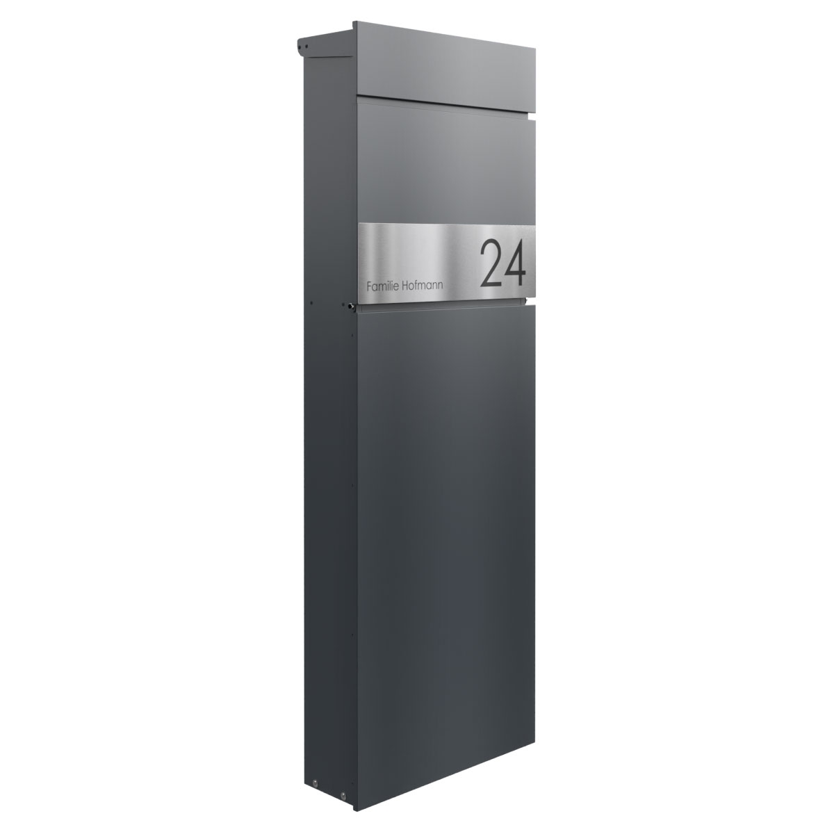 Standbriefkasten LESSING Edition - Design Elegance 1 - RAL 7016 anthrazitgrau