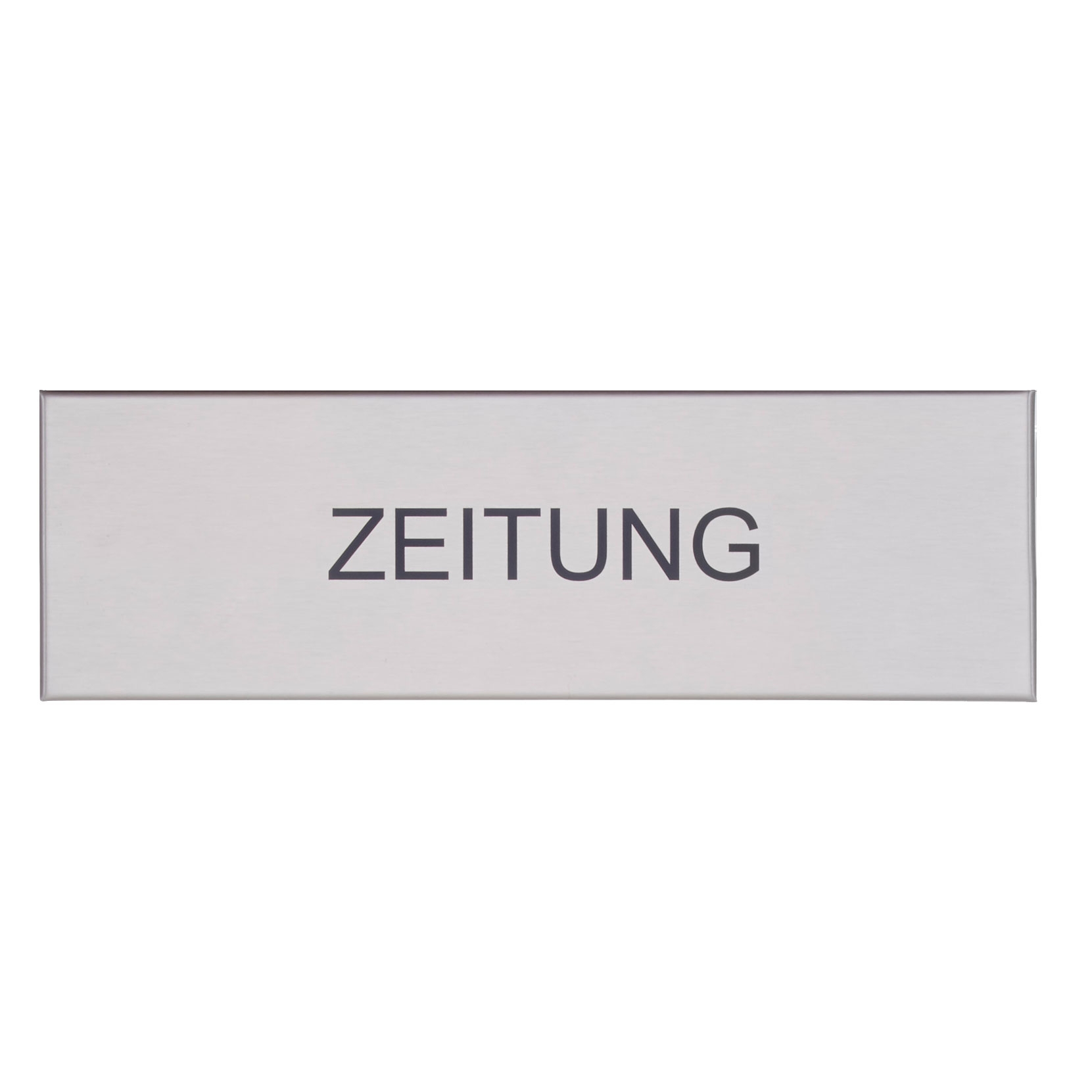 Zeitungsfach BASIC 382AZF aus Edelstahl V2A, geschliffen 355x100x100