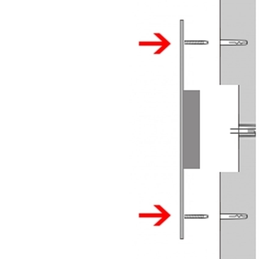 Edelstahl Klingelplatte 300x190 BASIC 422 mit Namensschild - 10 Parteien