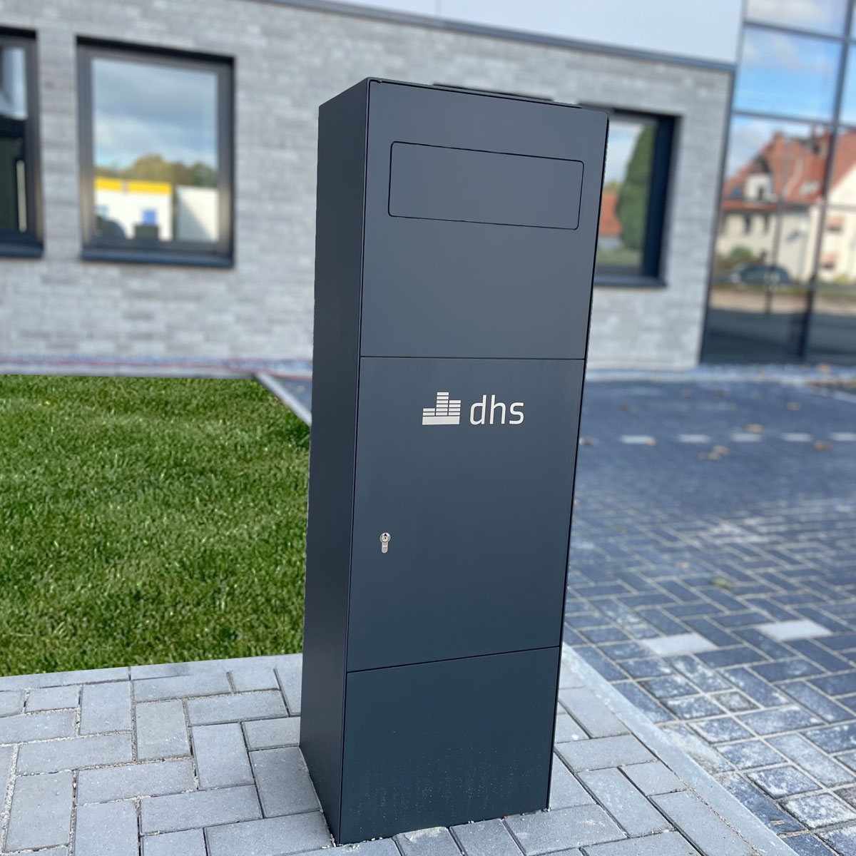 Sicherheits Standbriefkasten - Stele - A4-Ordner Briefkasten Typ 190 - RAL nach Wahl