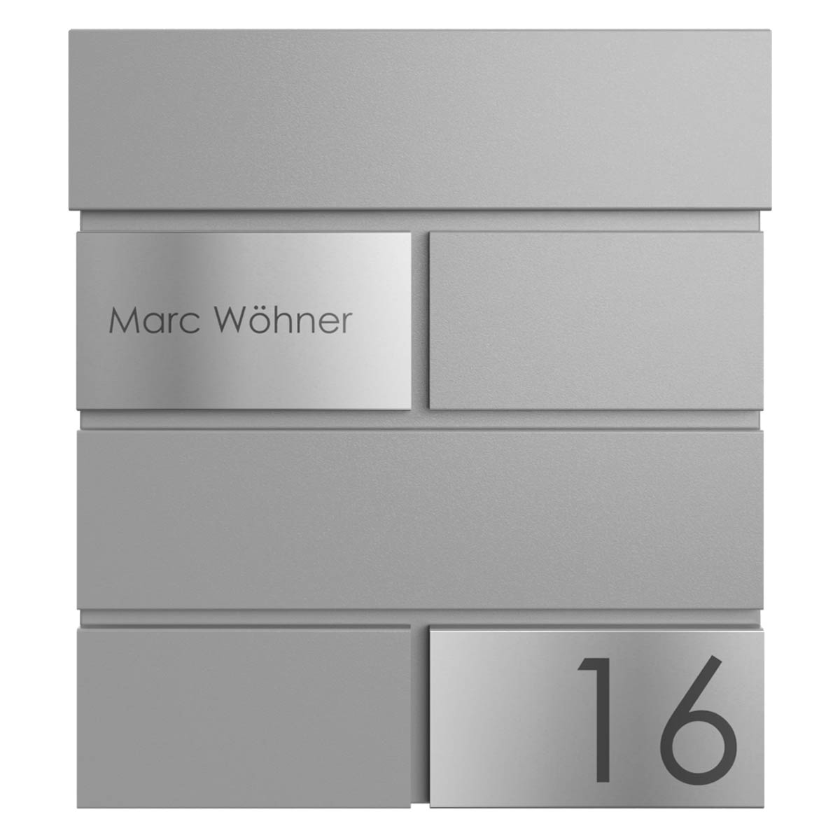 Briefkasten KANT Edition mit Zeitungsfach - Design Elegance 3 - RAL 9007 graualuminium