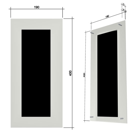 Edelstahl Frontblende zur Unterputzmontage von GIRA System 106 - 3-fach vorbereitet - Senkrecht