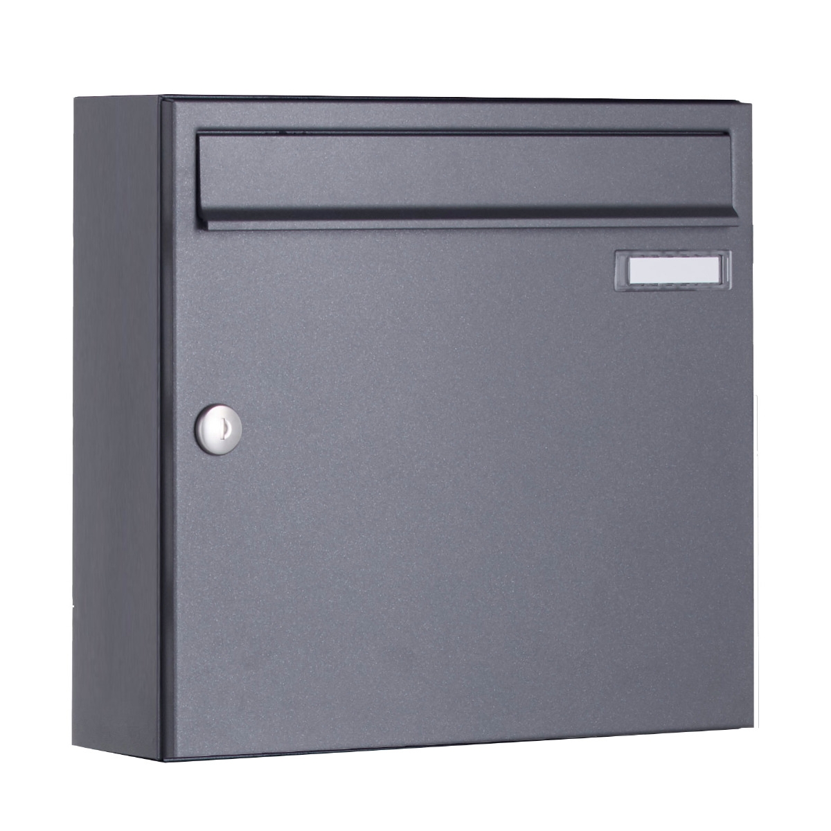 Aufputz Briefkasten Design BASIC 382A AP - 355x330x100 - DB703 eisenglimmer