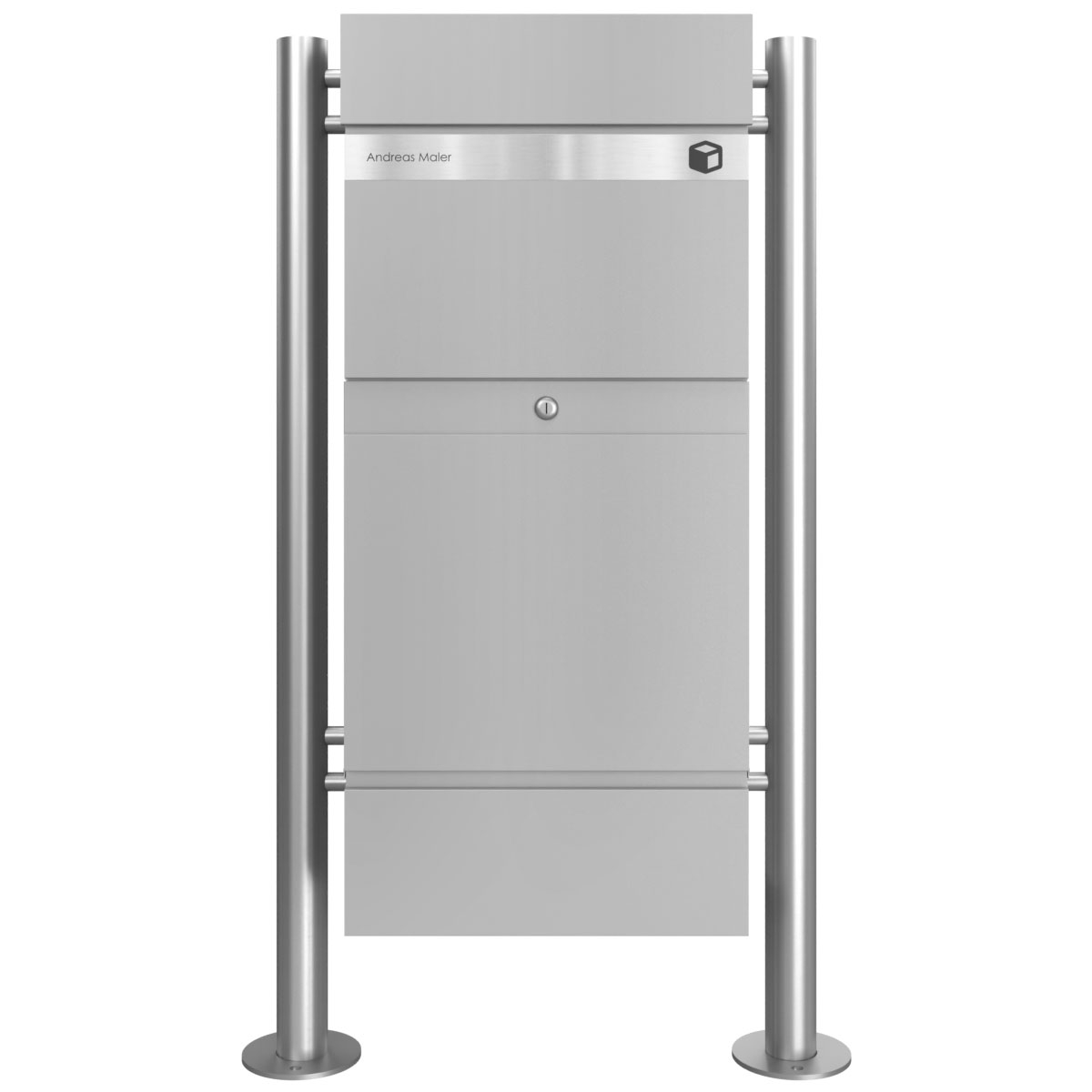 Paketbriefkasten freistehend KLEIST Edition ST-R - Design Elegance 2 - RAL 9007 graualuminium