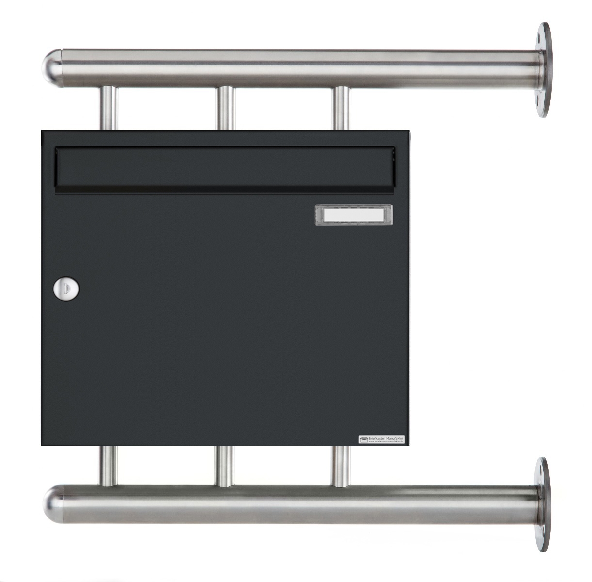 Briefkasten BASIC 810 W zur seitlichen Wandmontage - RAL 7016 Anthrazitgrau