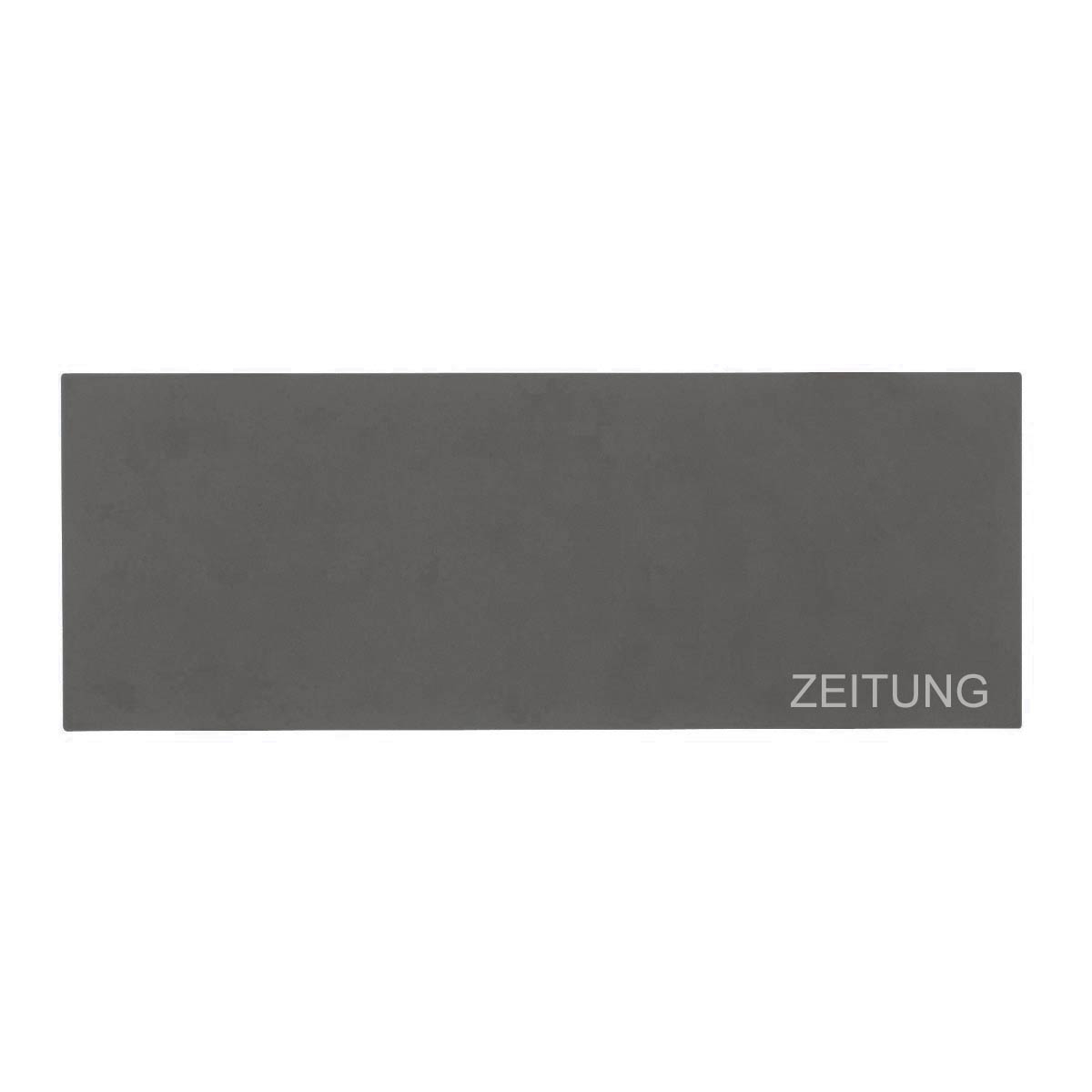 Design Zeitungsfach SCHILLER MEDIUM VAR - Edelstahl V2A, pulverbeschichtet in DB 703 eisenglimmer feinstruktur matt