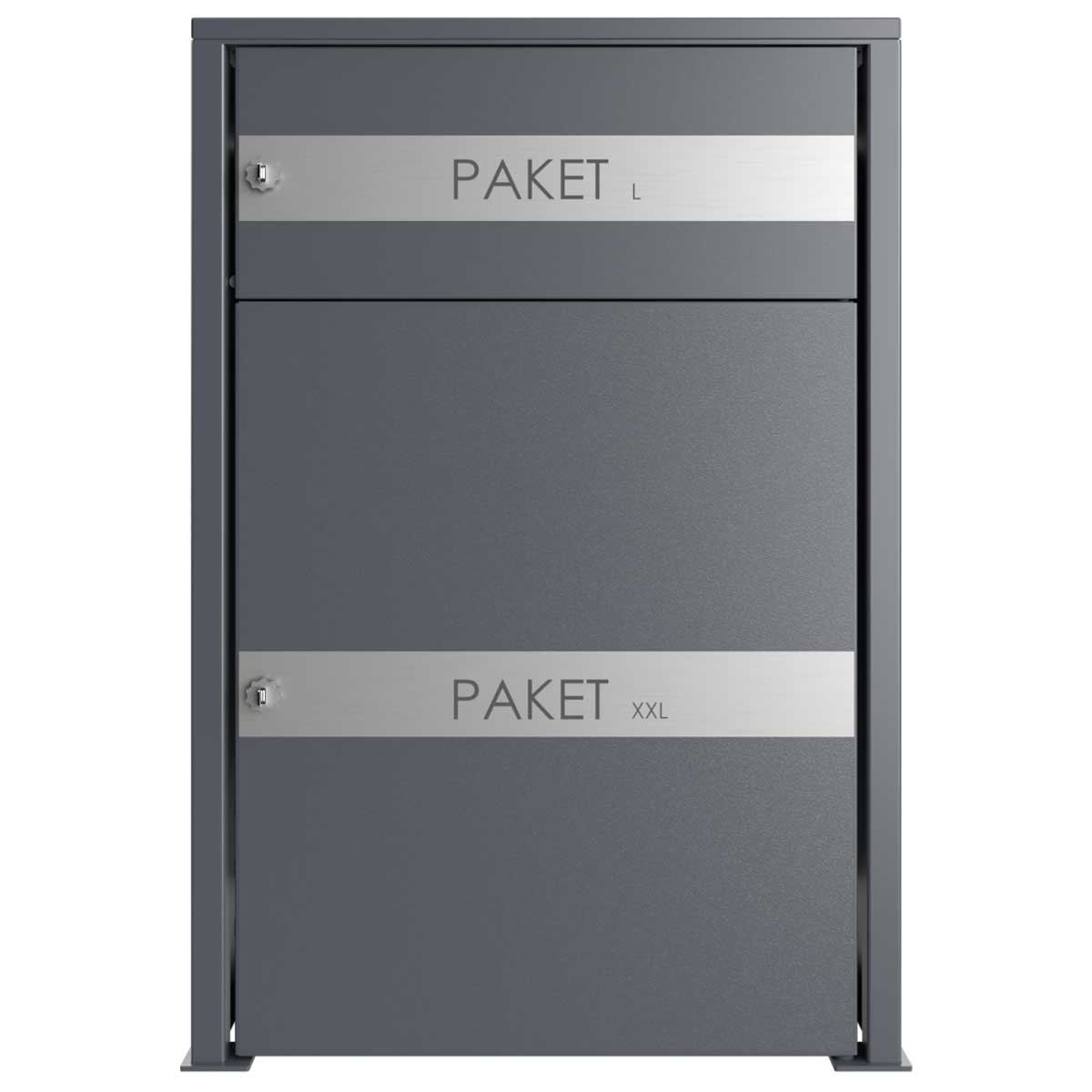 Paketbox BOXsystem BASIC 752V2 - RAL nach Wahl - 2x Paketkasten