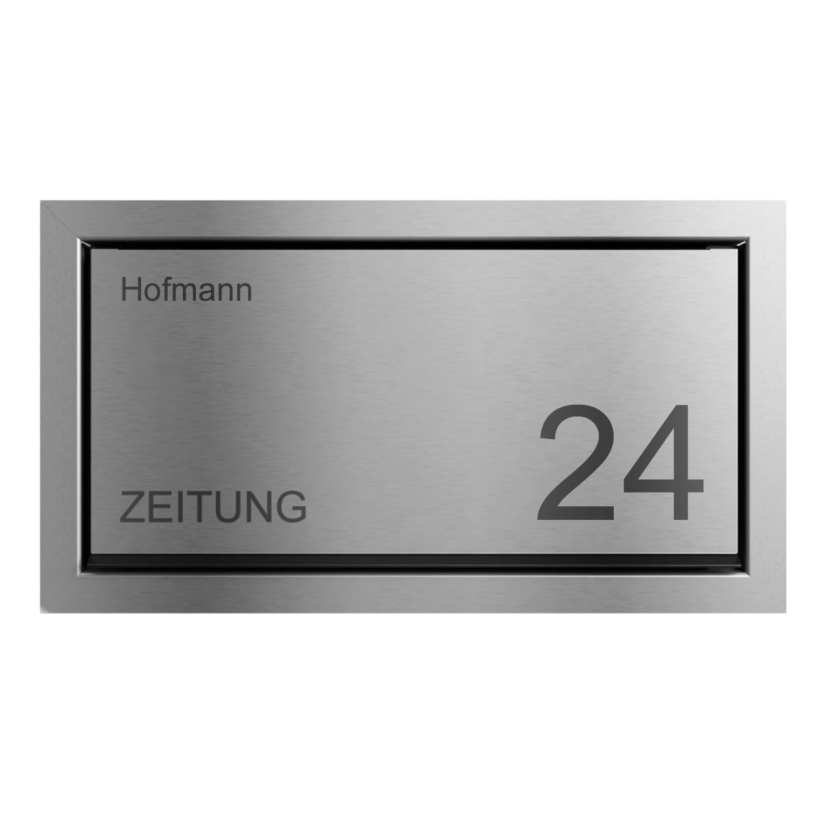 Design Unterputz Zeitungsbox GOETHE UP - Edelstahl V2A geschliffen