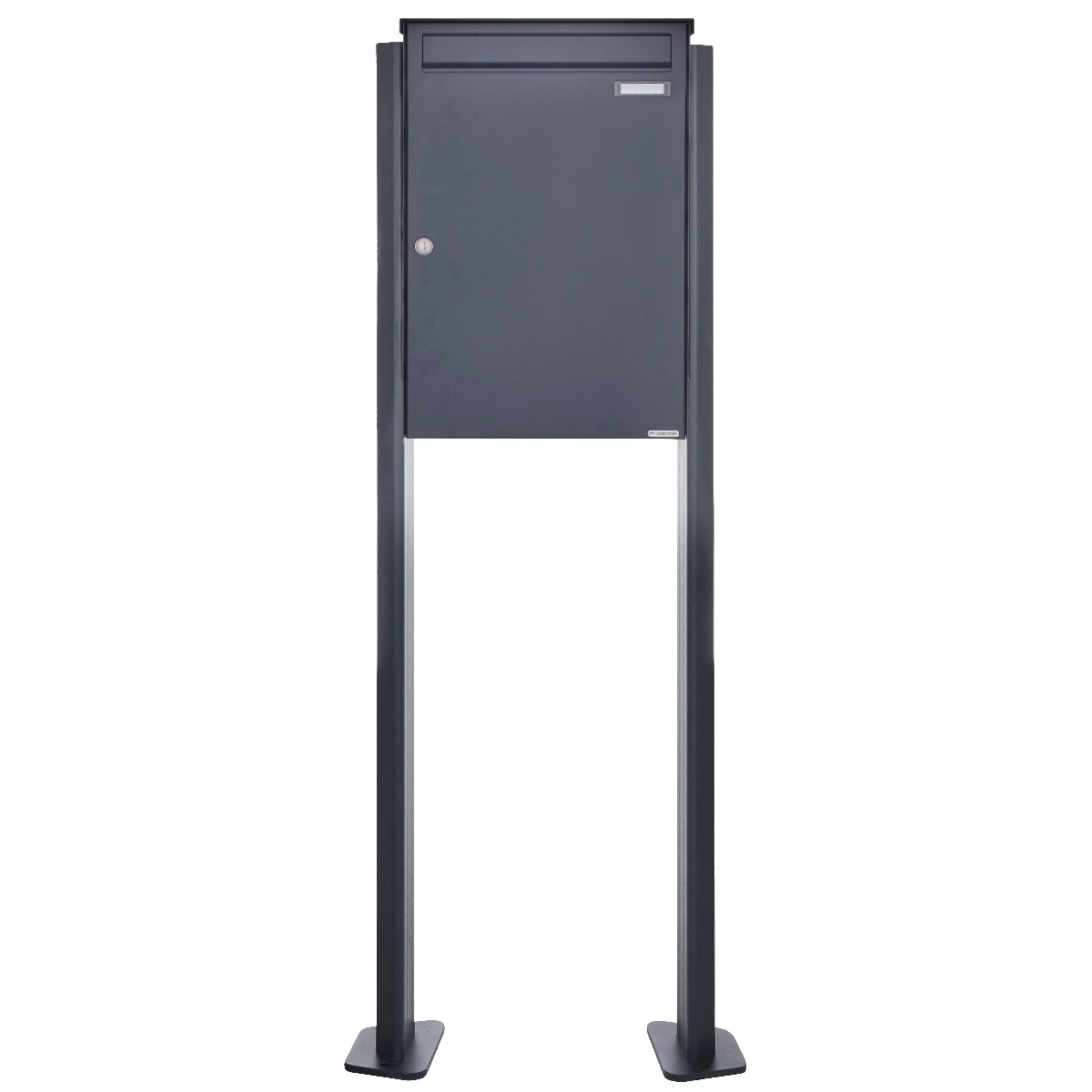 Großraumbriefkasten freistehend Design BASIC 380BP-550 ST-T - RAL 7016 Anthrazit-Grau