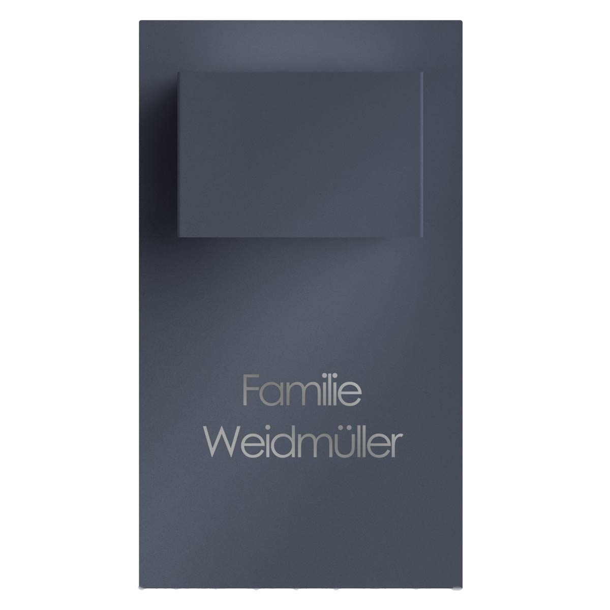 Design Wandleuchte KEPLER SMALL 225x395 - 2-seitig - RAL nach Wahl - Hausnummer - Straße o. Name