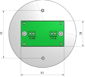 Edelstahl Klingelplatte Designer LED - RUND 100 - RAL nach Wahl