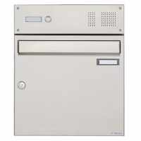 Stainless steel surface mailbox design BASIC 382A AP with bell box