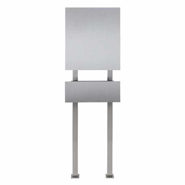 Design mailbox free-standing Schiller MEDIUM - stainless steel - RAL 7016 anthracite gray