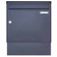 1 surface-mounted letterbox Design BASIC Plus 382XA AP with newspaper compartment - RAL of your choice